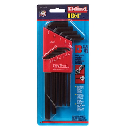 EKLIND Hex Key Set 13Pc Lng Arm 10213